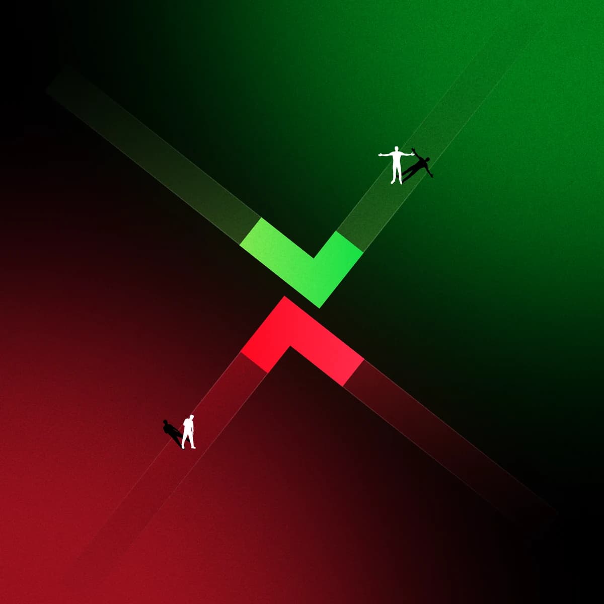 TACTIC’s green and red forms become intersecting pathways.